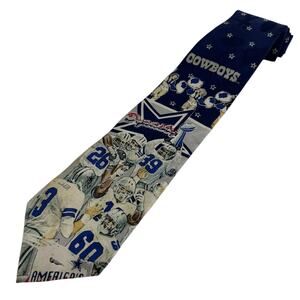 NFL Dallas Cowboys Vintage 1993 Super Bowl Dynasty Football Men's Silk Tie Texas